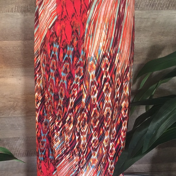 ⭐️SOLD⭐️Size 1X Stunning Vivid Maxi Dress w/ Bead - Picture 6 of 7